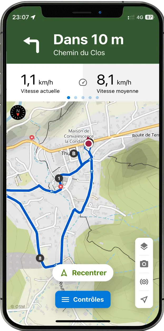 smartphone fietsverhuur ardeche cursus